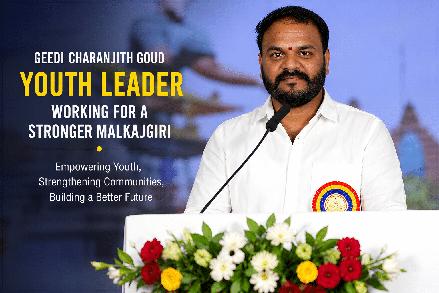 Geedi Charanjith Goud Community Service