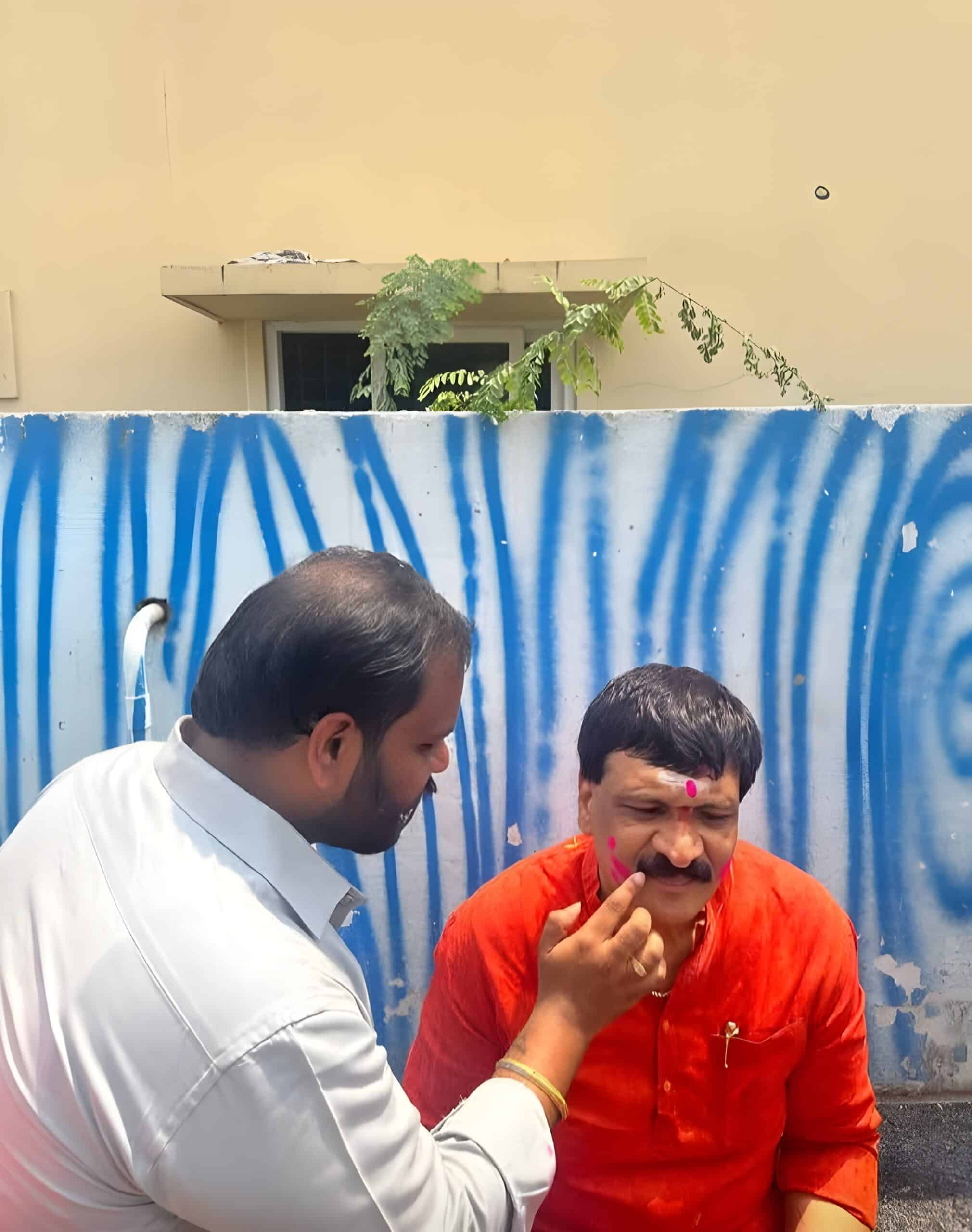 Geedi Charanjith Goud addressing youth in Malkajgiri