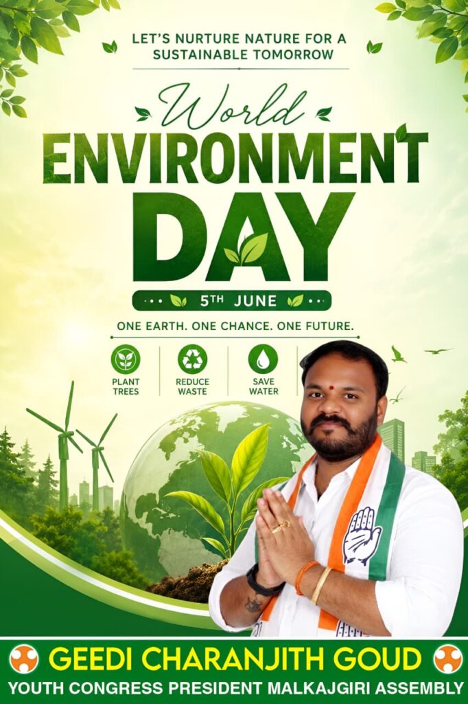 World Environment Day 2026 Geedi Charanjith Goud Tree Plantation Drive