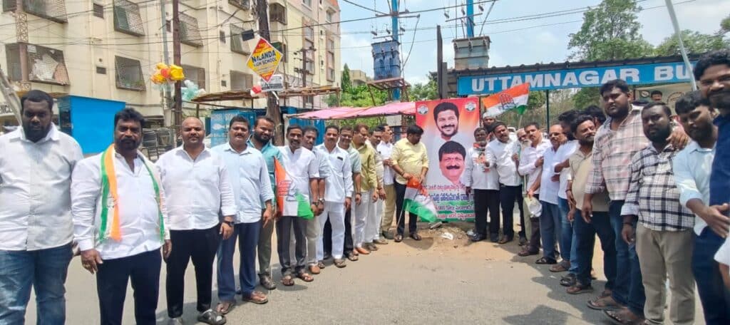 Geedi Charanjith Goud Road Development Initiative thanksgiving event for ₹960 crore road development sanction in Uppal