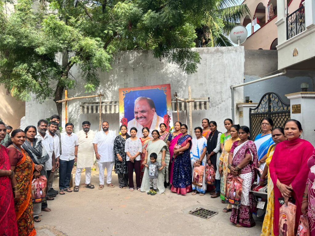 Food and Sarees Distribution for ASHA Workers